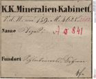 Etiketten zu Topas (NHMW-MIN-Ao841)